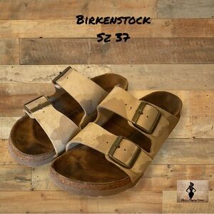 Birkenstock Camouflage Sandals Sz 37 #1442